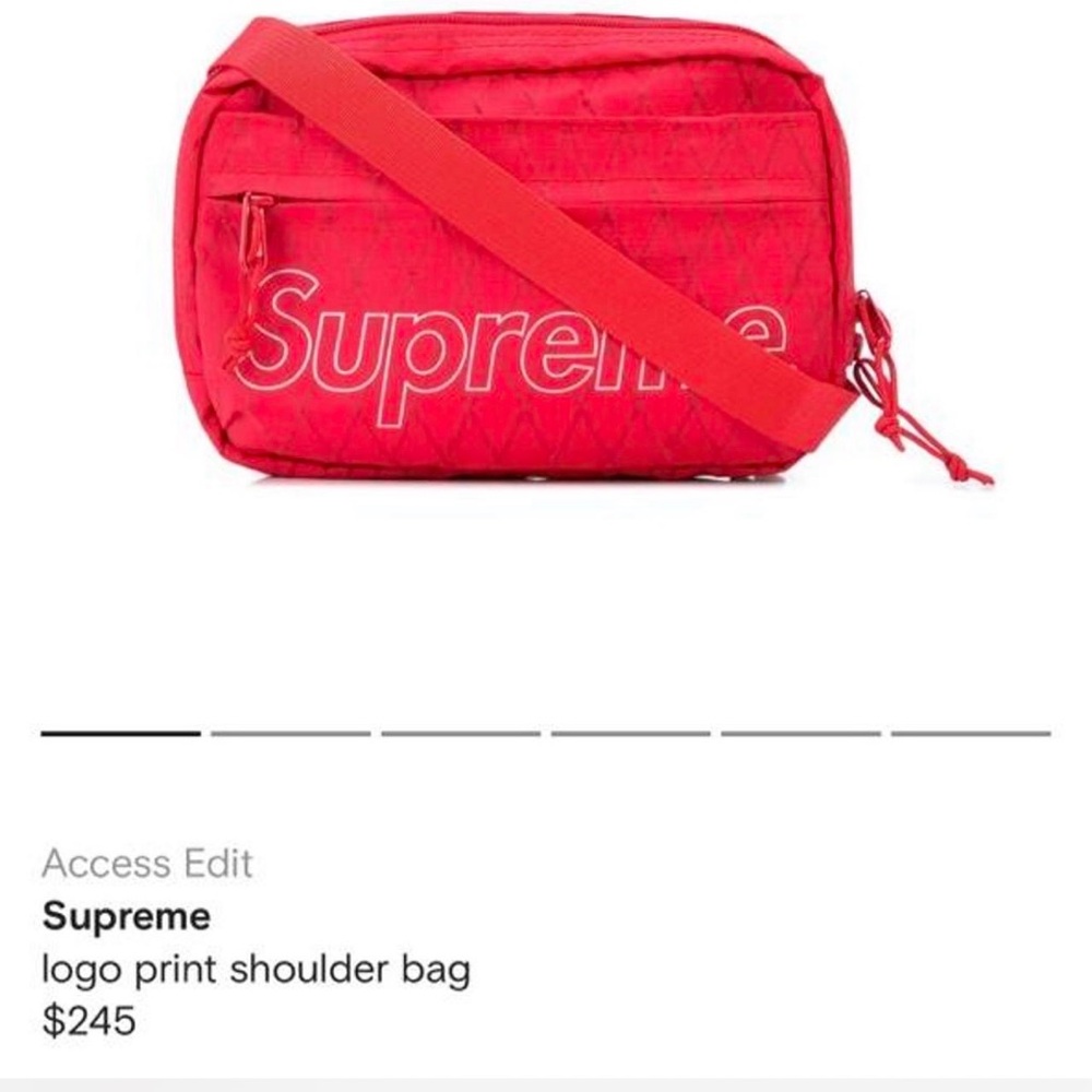 Supreme Bold Red Messenger Bag